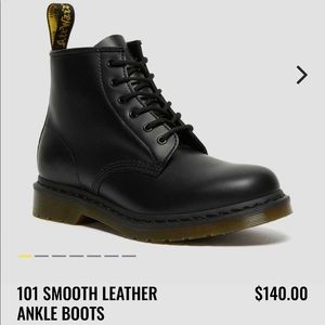 Dr Martens 101 Smooth Leather Ankle Boots